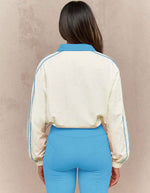 Sporty Jacket High Waist Legging Set| Blue