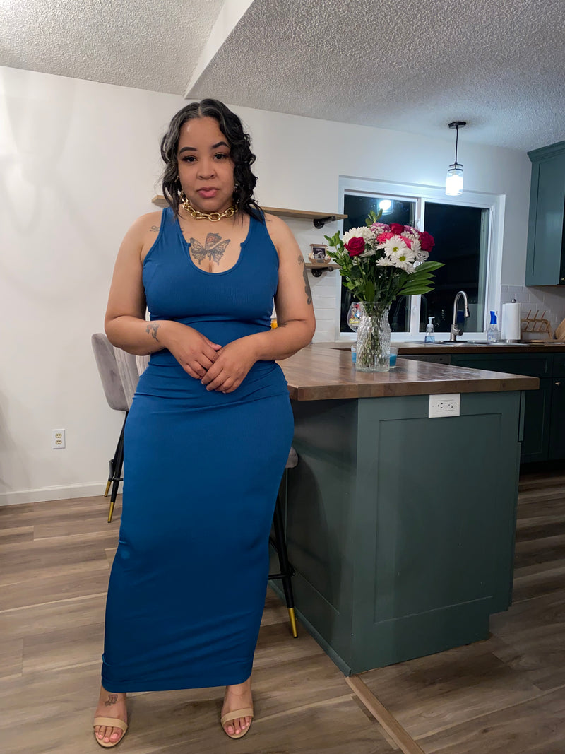 Cami Tank Dress| Teal