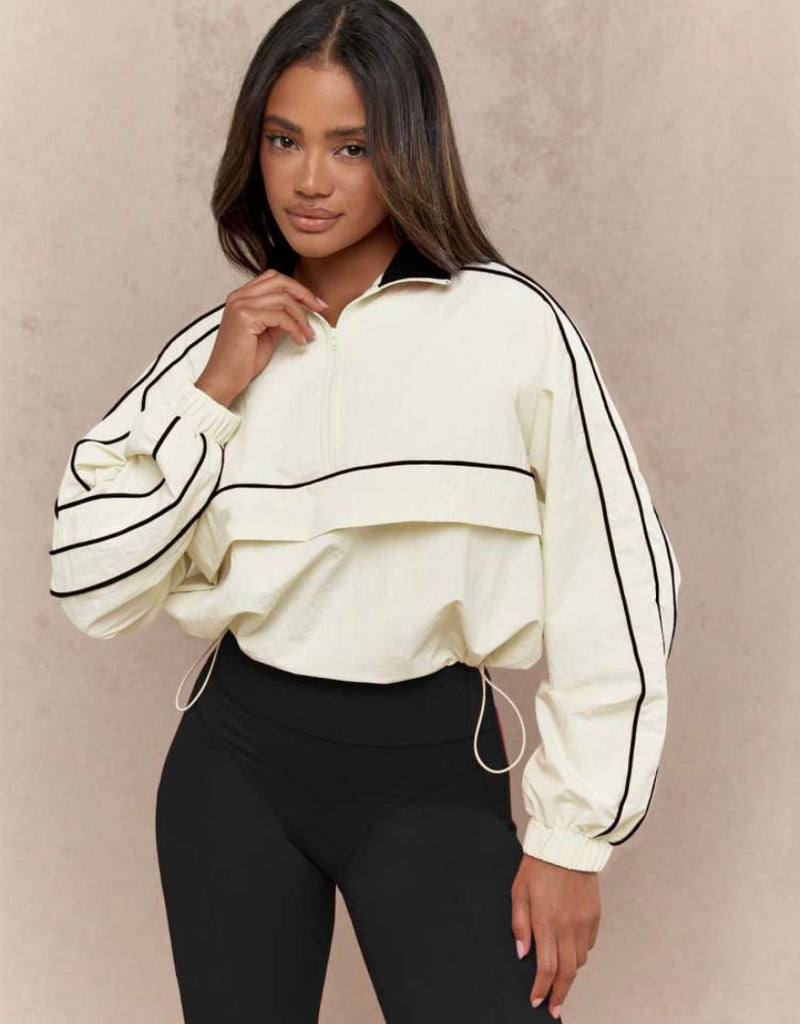 Sporty Jacket High Waist Legging Set| Black