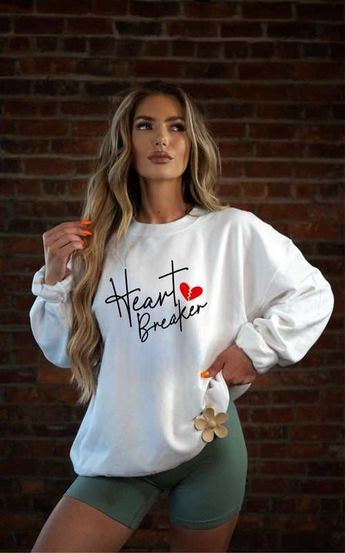 Heart Breaker Sweatshirt| Plus Size| 2 Colors