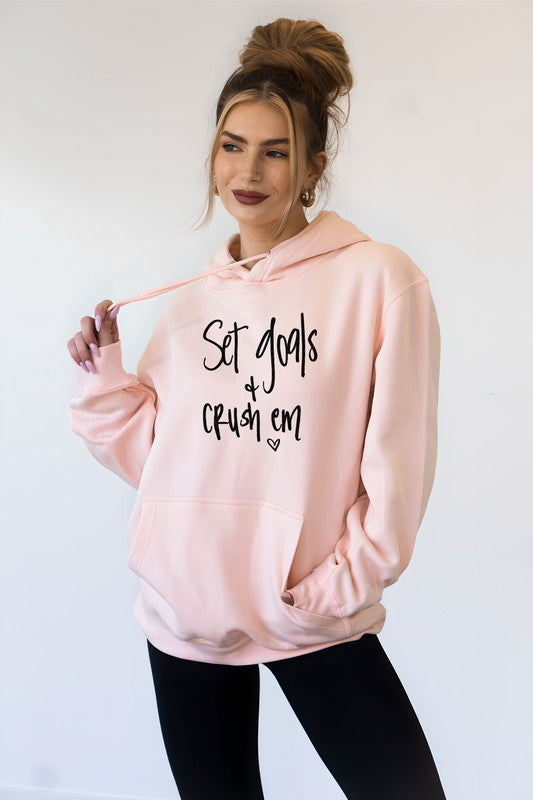 Set Goals Hoodie| Plus Size| 3 Colors