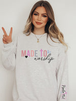 Made to Worship Psalm CrewNeck Sweatshirt| 2 Colors