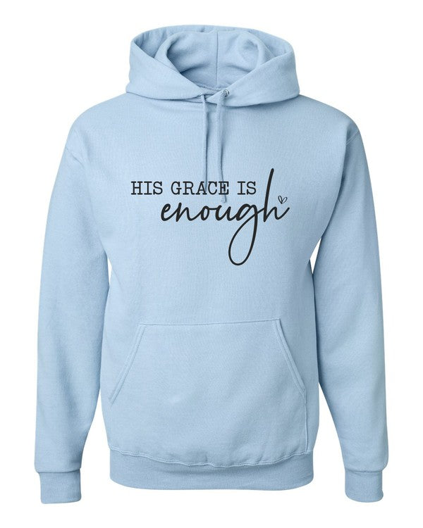 His Grace is Enough Hoodie| Plus Size| 3 Colors