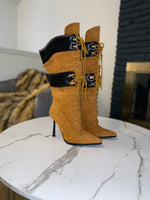 Fly Girl Stiletto Boots| Yellow