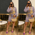Top Handle Curve Leather Handbag| Beige
