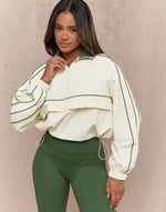 Sporty Jacket High Waist Legging Set| Olive