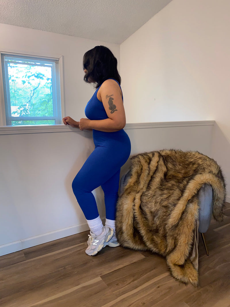 Ribbed Athleisure Set| Blue