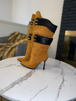 Fly Girl Stiletto Boots| Yellow