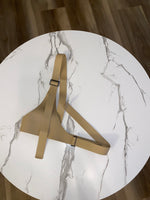 Suspender Leather Harness Belt| Beige
