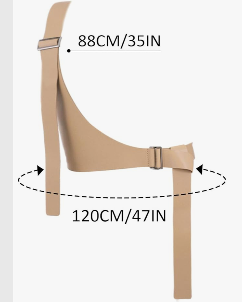 Suspender Leather Harness Belt| Beige