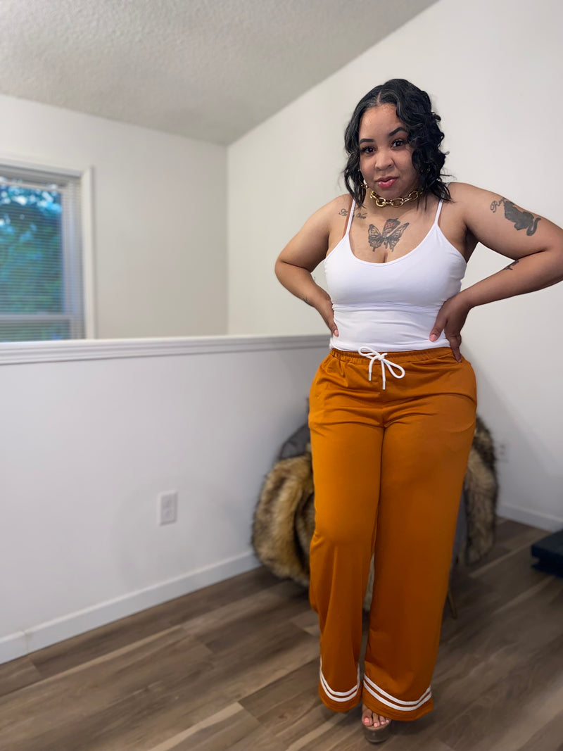 Palazzo Wide Leg Pants| Copper