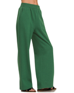 Fleece Sweatpants with Pockets| Green