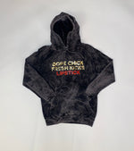 Mineral Wash Dope Chicks Hoodie| Vintage Black