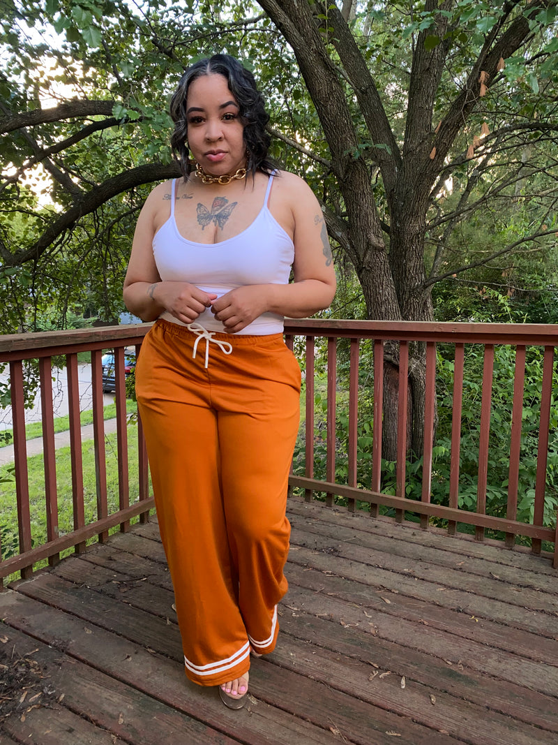 Palazzo Wide Leg Pants| Copper