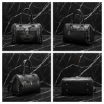 Rockstar Studded Leather Handbag | Black