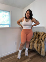 Seamless Ribbed Biker Shorts| Ash Rose