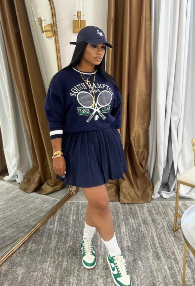 Hampton Tennis Skirt Set| Navy  *$28 until 9/2 all sales are final*