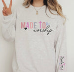 Made to Worship Psalm CrewNeck Sweatshirt| Plus Size | 2 Colors