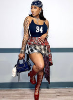 Street Style Tiered Plaid Skirt| Multicolor