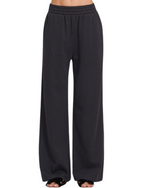 Fleece Sweatpants with Pockets| Black