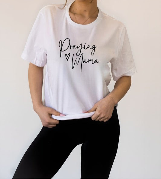 Praying Mama Graphic Tee| 7 Colors