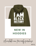 I Am Black History Hoodie|Olive