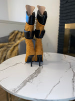 Fly Girl Stiletto Boots| Yellow