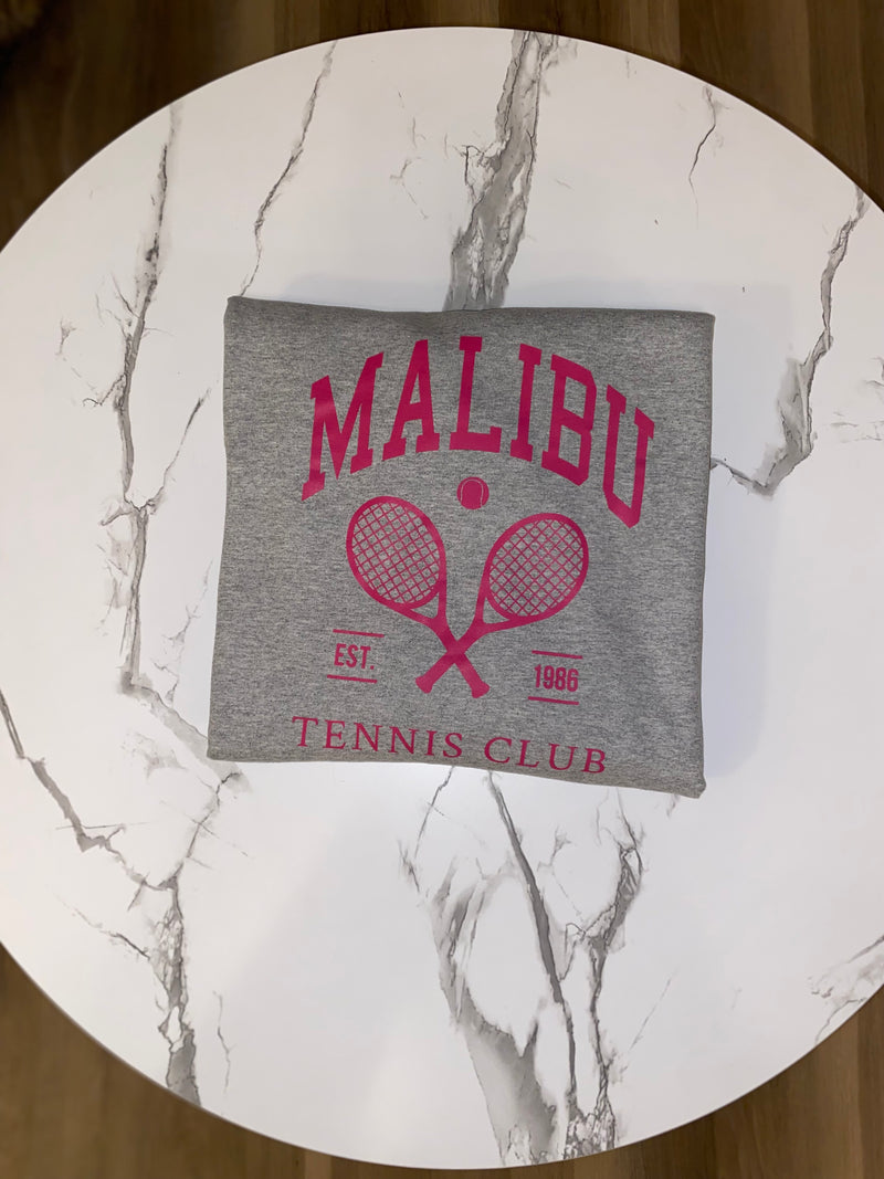 Malibu Tennis Club Sweatshirt| Grey