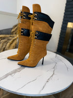 Fly Girl Stiletto Boots| Yellow