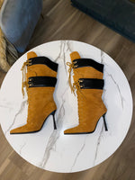 Fly Girl Stiletto Boots| Yellow