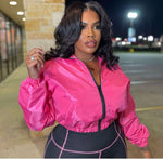 Zip Me Up High Waist Flare Pants Set| Rose